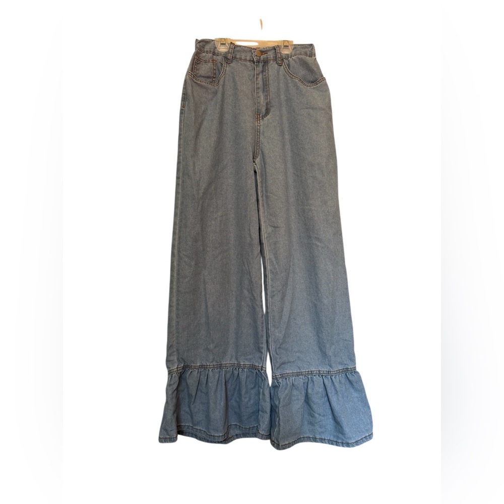SHEIN ruffle hem jeans size‎ 27